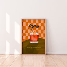 Load image into Gallery viewer, Negroni Cocktail Wall Art Print
