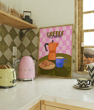 Load image into Gallery viewer, Coffee &amp; Pastries Art Print
