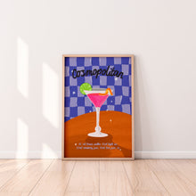 Load image into Gallery viewer, Cosmopolitan Cocktail Wall Art Print
