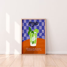 Load image into Gallery viewer, Mojito Cocktail Wall Art Print
